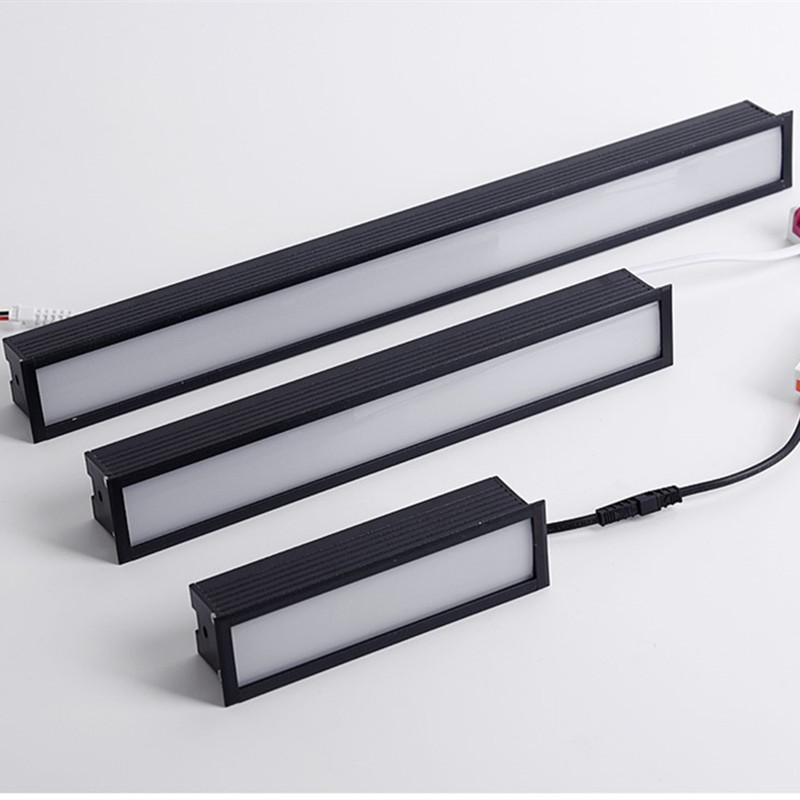 Foco empotrable LED regulable, barra de luz de línea de 10w, 20W, 30W, tira larga lineal creativa, luz empotrable para pasillo y sala de estar