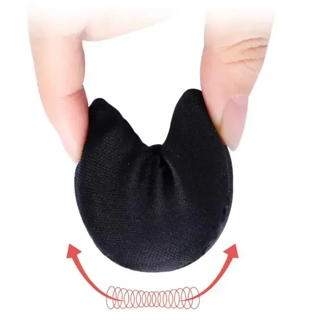 10 Uds. Almohadillas de esponja para el antepié, almohadillas de ajuste para reducir el tamaño del zapato, alivio del dolor, plantillas de relleno de tacón alto, almohadilla para el enchufe del dedo del pie del antepié