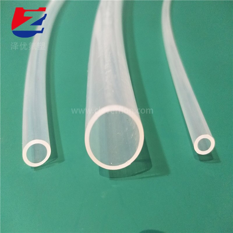 6*8mm high transparent PFA insulated tube high temperature 255 degree resistance anti corrosion