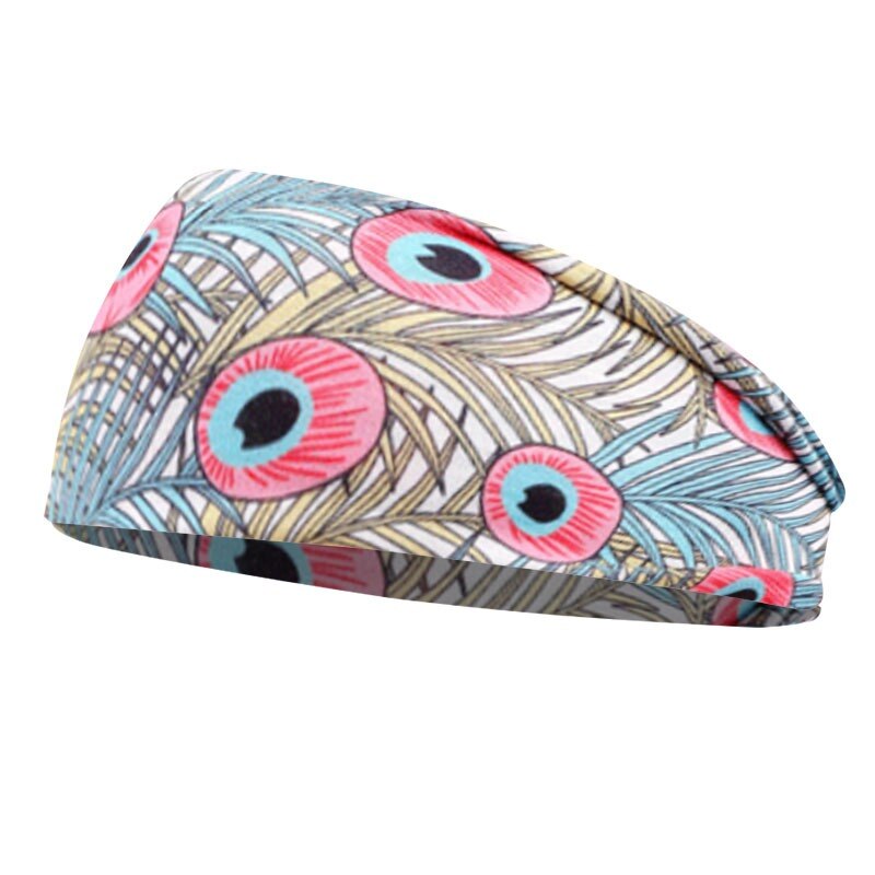Sportliche lauf-stirnbänder, unisex, bedruckt, für damen, dehnbar, batik-haarband, elastisches, rutschfestes turban-kopftuch: 04