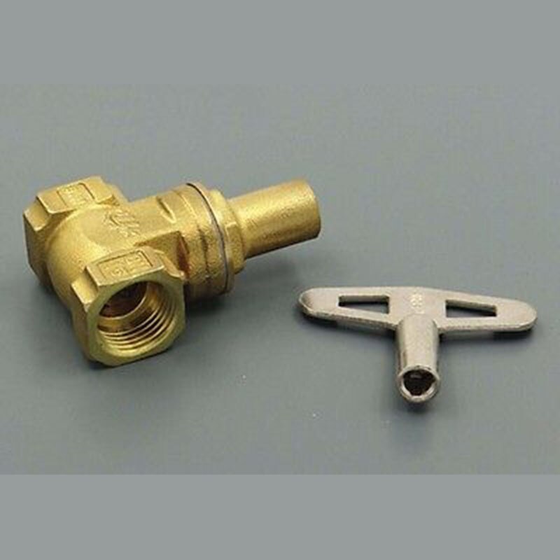 Brass Key Lock Gate Valve 1/2" BSP Female Thread gas oil water Security for Water meter