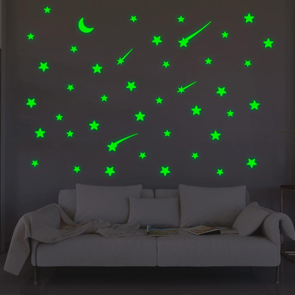 Wallstickers værelse dekoration soveværelse indretning til boligtilbehør bolig til børn estrellas brillan en la oscuridad naklejki