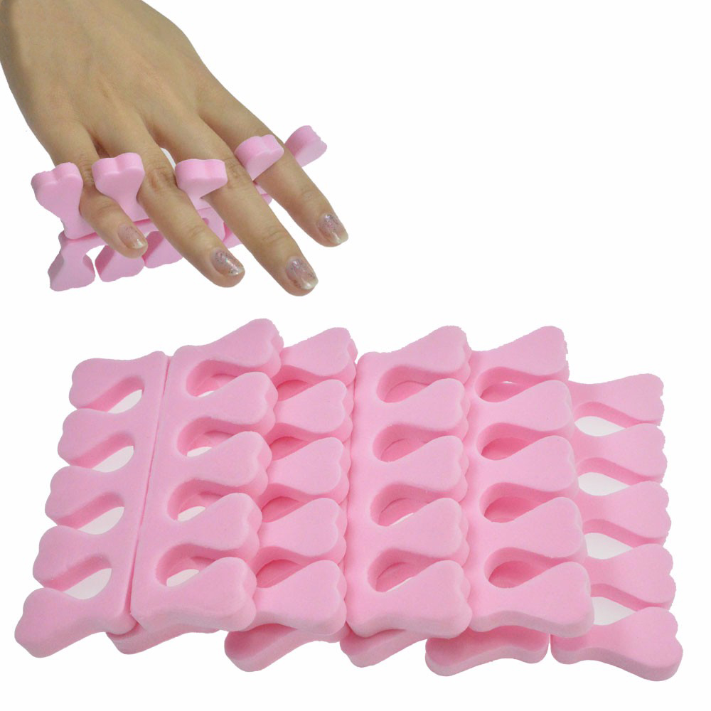 Nail Salon 5 Stks/partij Soft Foam Sponge Teen Scheidingsvinger Separator Verdelers Nail Art Manicure Pedicure Nail Gel Gereedschap SANJ183