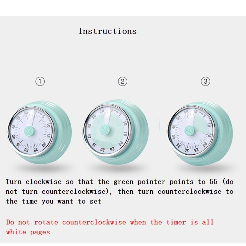 Cooking Timer Stainless Steel Kitchen Timer Kitchen Mechanical Timer For Cooking Shower Study Cook Food Tools