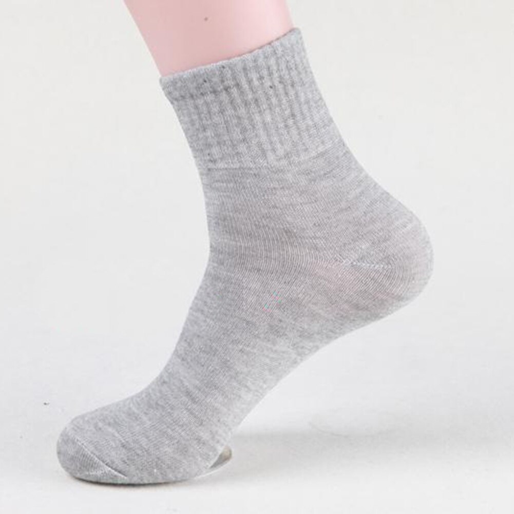 Mannen Katoenen Sokken Casual Business Zomer Dunne Zwarte Sokken Deodorant Ademend Man Lange Sok: GRAY