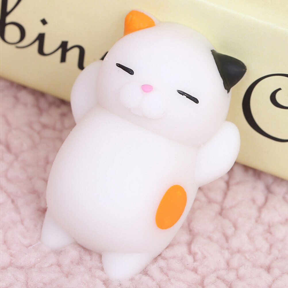 Sød original japan doven kat mochi dekomprimere squishy squeeze cat healing legetøj mini fest favoriserer: Blomst