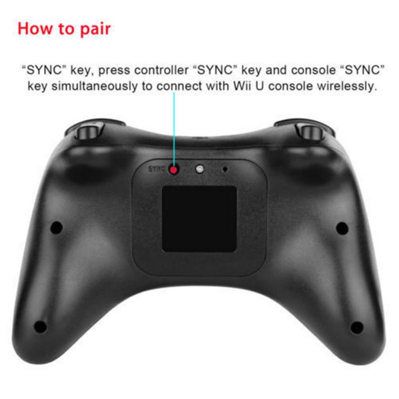 Manette de jeu classique sans fil Bluetooth pour nintendo Wii U Pro, avec câble USB, Joystick
