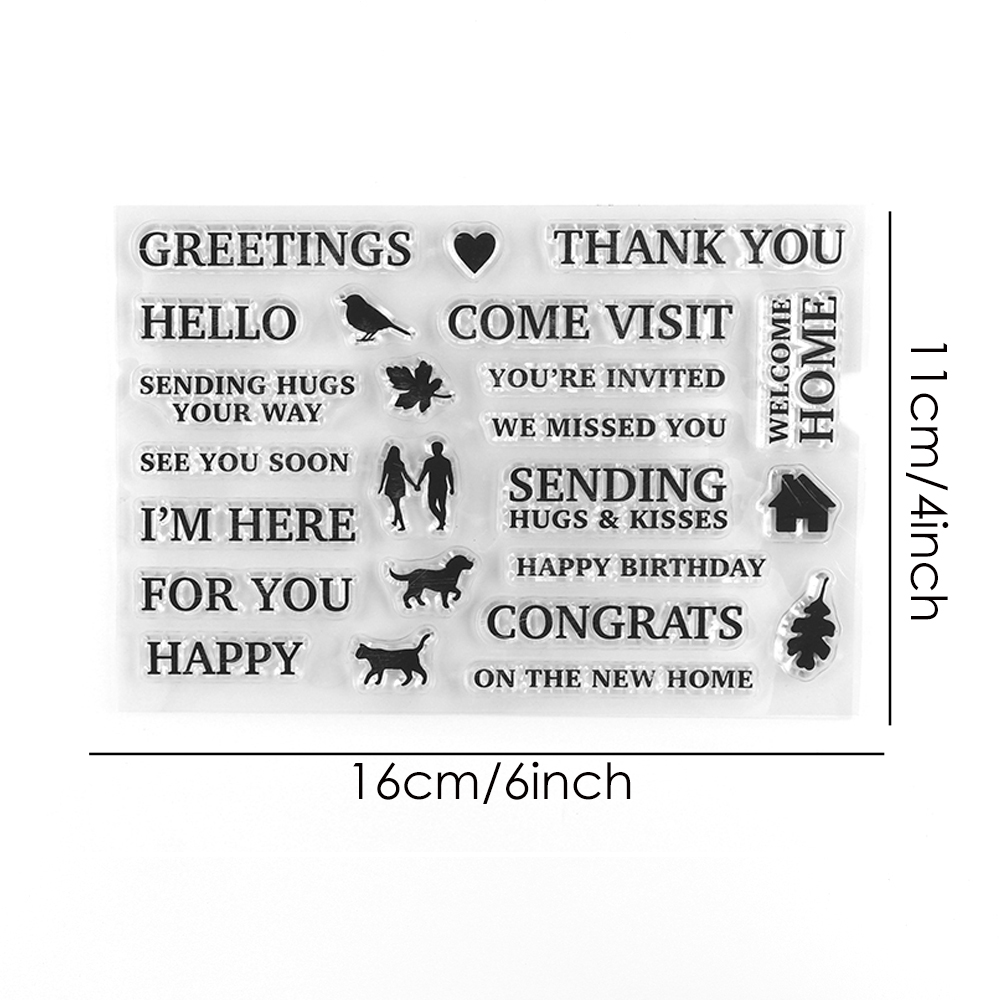 Een Warme Welkomststempel En Cutting Dies Wegwijzer Duidelijke Stempels Voor Diy Scrapbooking Decoratie Papier Ambachtelijke Albumkaarten Maken: MEERDER