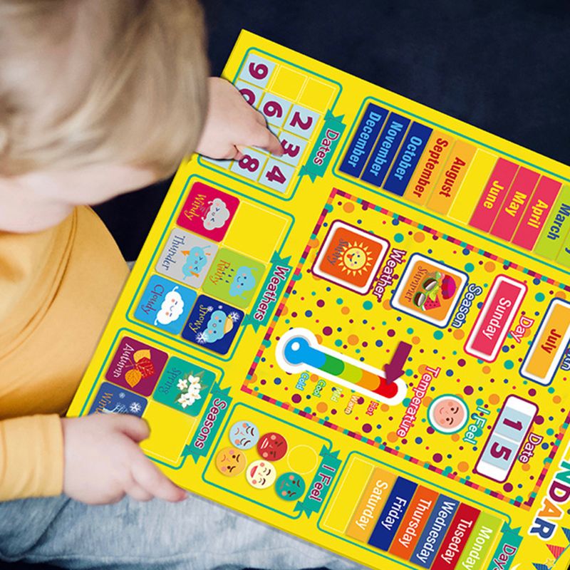 Weather Calendar Magnetic Board Whole Brain Development Wisdom Learning Enlightenment Children Toys