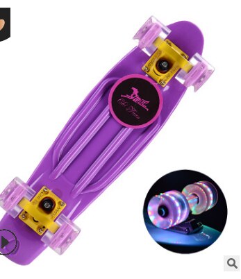 22-Inch Vis Skateboard Beginnende Lopen Enkele-Tilt Skateboard Kinderen Of Volwassenen Borstel Straat Mannen En Vrouwen Vier-Wiel Scooter: 2