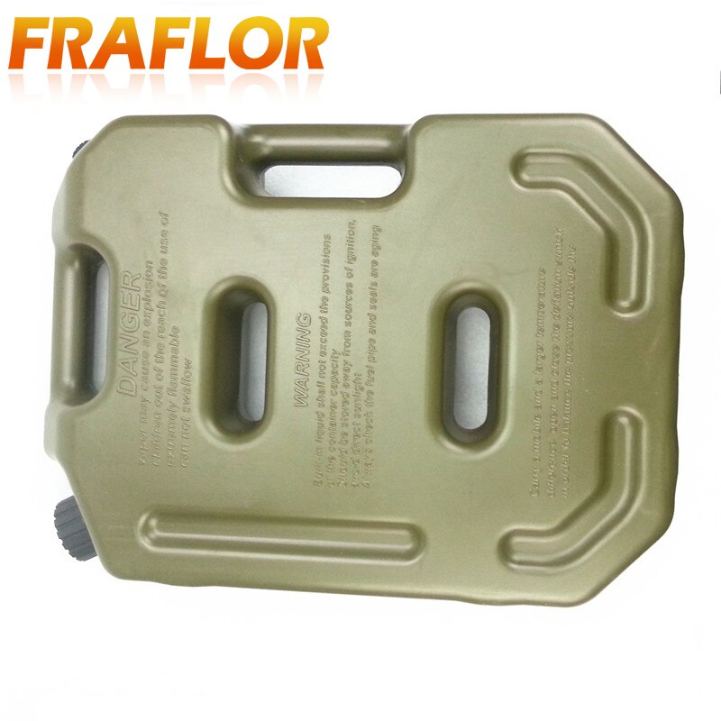 Practical Green 10L Liters Gasoline Diesel Fuel Tank Storage Tanks Jerri Cans Pack For Offroad SUV ATV Motorcycle Tricycle