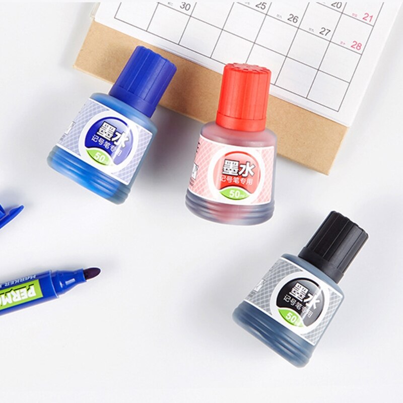 50ml Refill Ink Erasable Whiteboard Marker Pen Inks Instantly Dry Erasable Ink Refills Tool School Office Supplies 1 Bottle