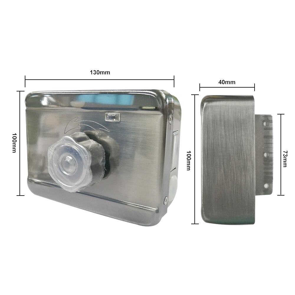 12V Electronic Door Lock Access Control System Silver Security Smart Intelligent Single Head Lock With for Home Intercom System