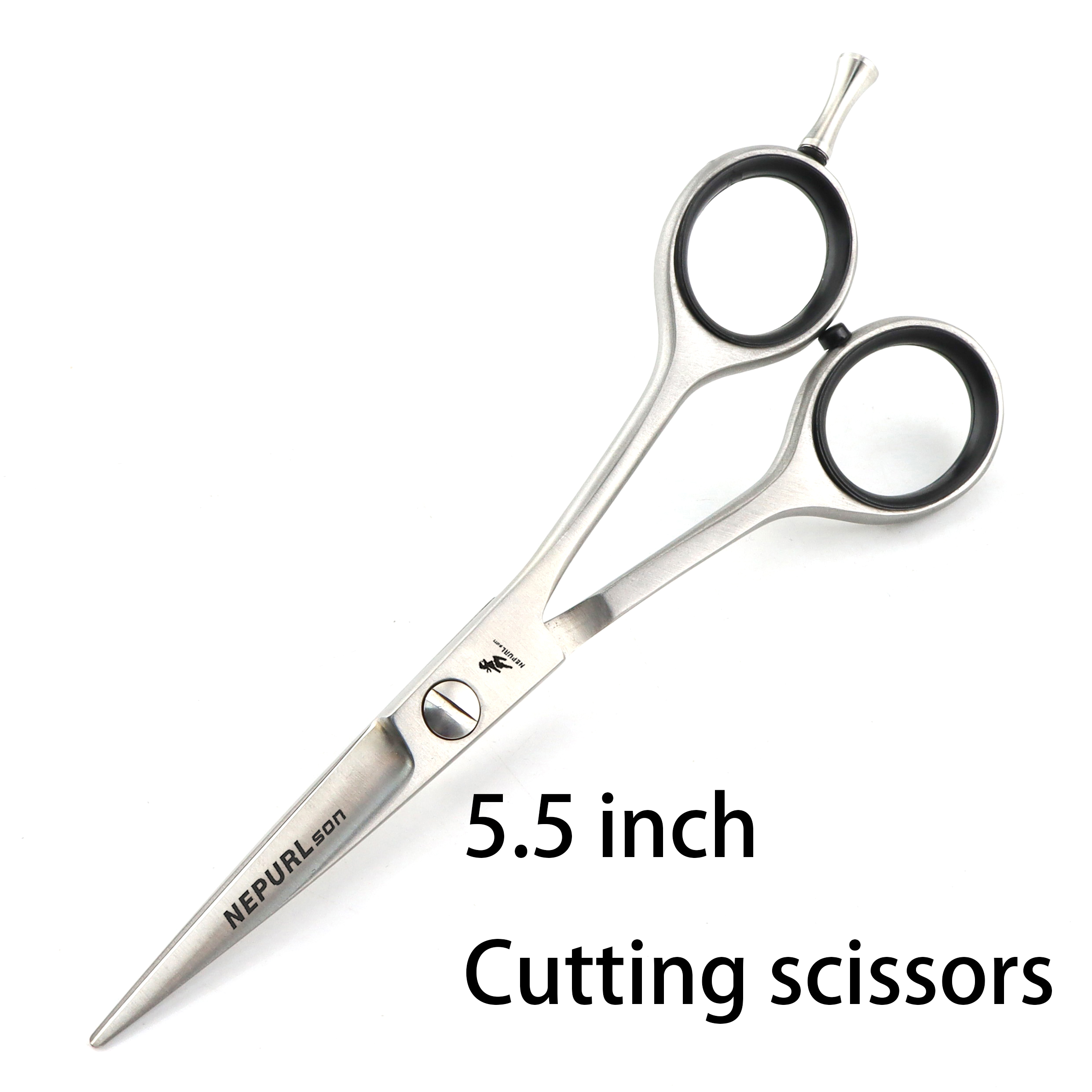 Hårsaks 5.5 " 6 " 6.5 " 7 " japansk rustfri frisørsaks hårklippesaks saks til frisør: Sort