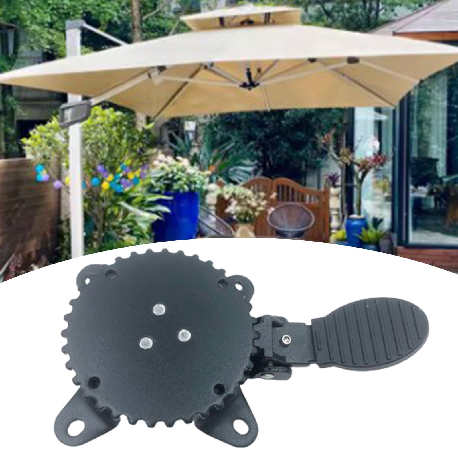 Parasollfot för uteplats, slitstark, trädgårdsparasolltillbehör, enkel att använda, 360 ° roterande, för picknick, fiske, gård, grill, balkong