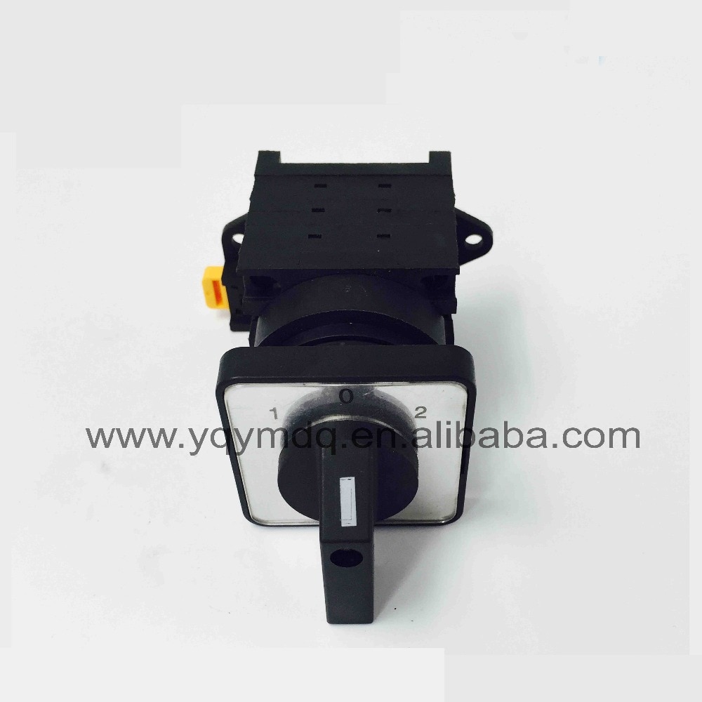 rotary universal switch 3 position Cam switch manual switch industrial DIN rail black 3 poles 32A 12 terminal YMW42-32/3