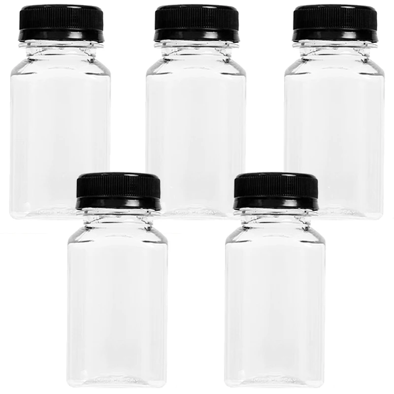 150/500ml tomme plastik drikkebeholdere med sorte skruelåg, genanvendelige til køkkenkøleskab, spiritus, mad, sovs, emballage: Lilla