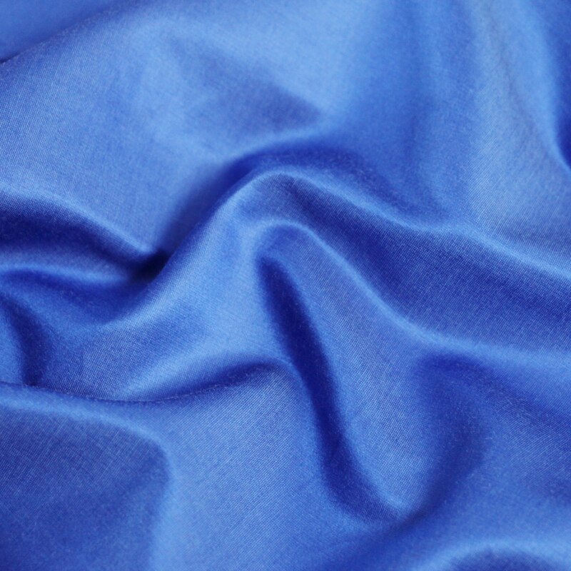100cm*137cm heavy silk cotton fabric royal blue dress gown bedding textile natural