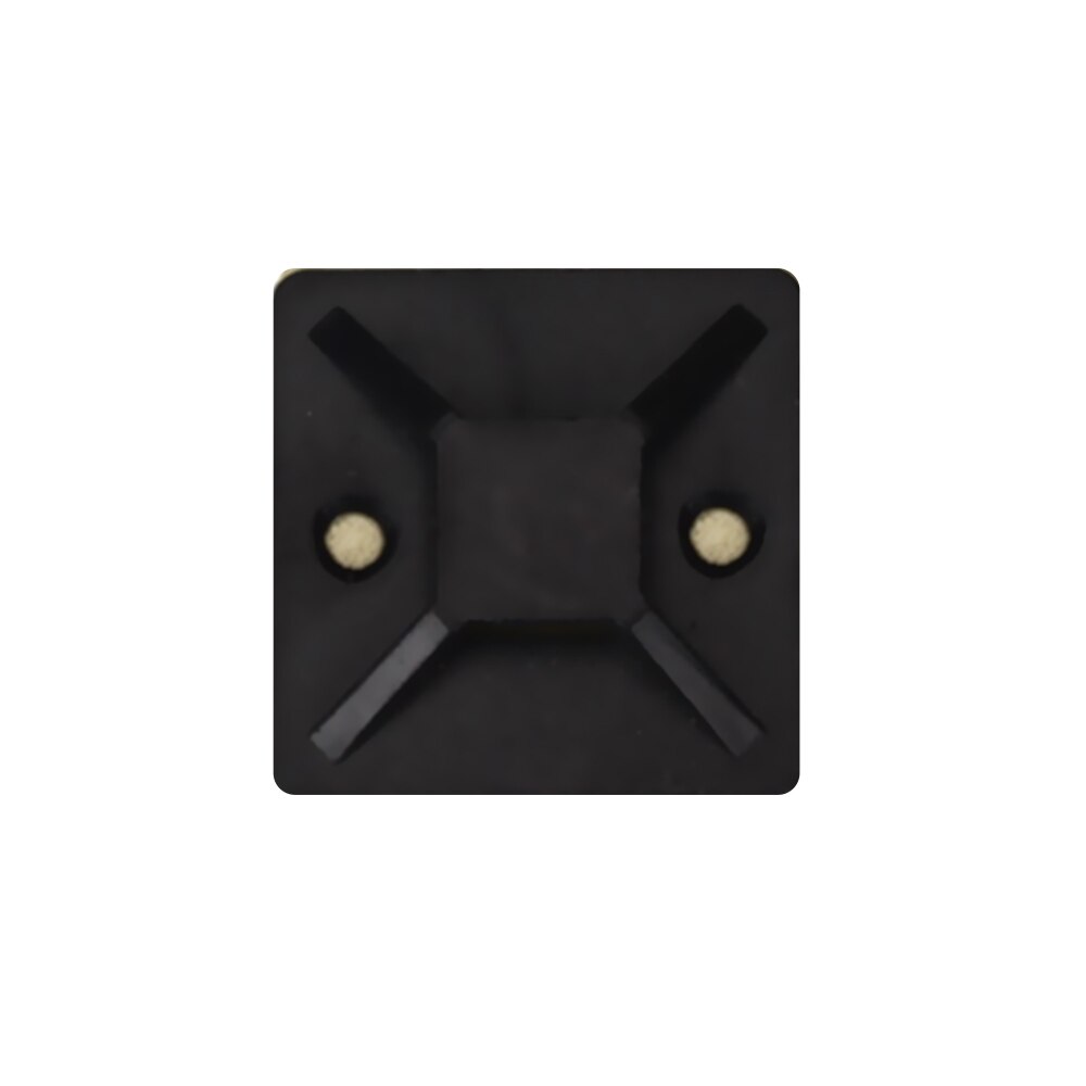 100 Stuks Black Cable Tie Mount Black Zip Tie Auto Cable Wire Verwijderbare Zelfklevende Kabelbinder Base Muur Houder mount Clip