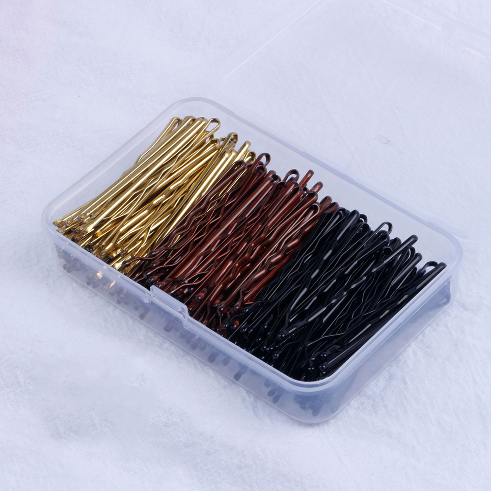 150 pçs feminino sólido casual bobby pin caixa conjunto para vida diária pinos feminino grampos de cabelo para ferramentas de maquiagem acessórios de estilo de cabelo: Lavanda