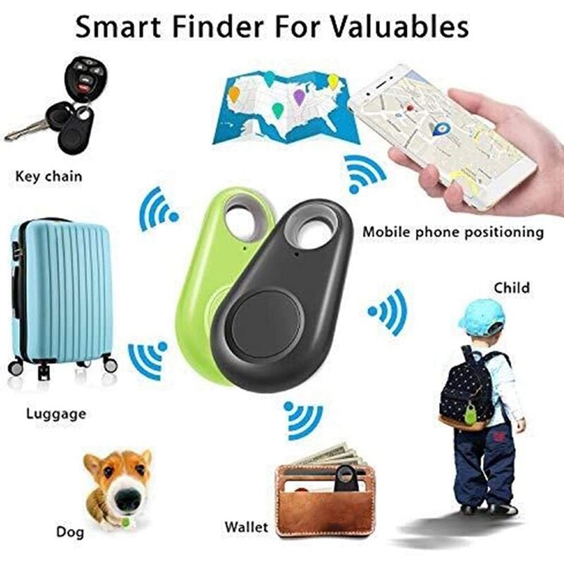 4 Pack,Smart Tracker Key Finder Locator Draadloze Anti Verloren Alarm Sensor Apparaat App Controle Compatibel Ios Android