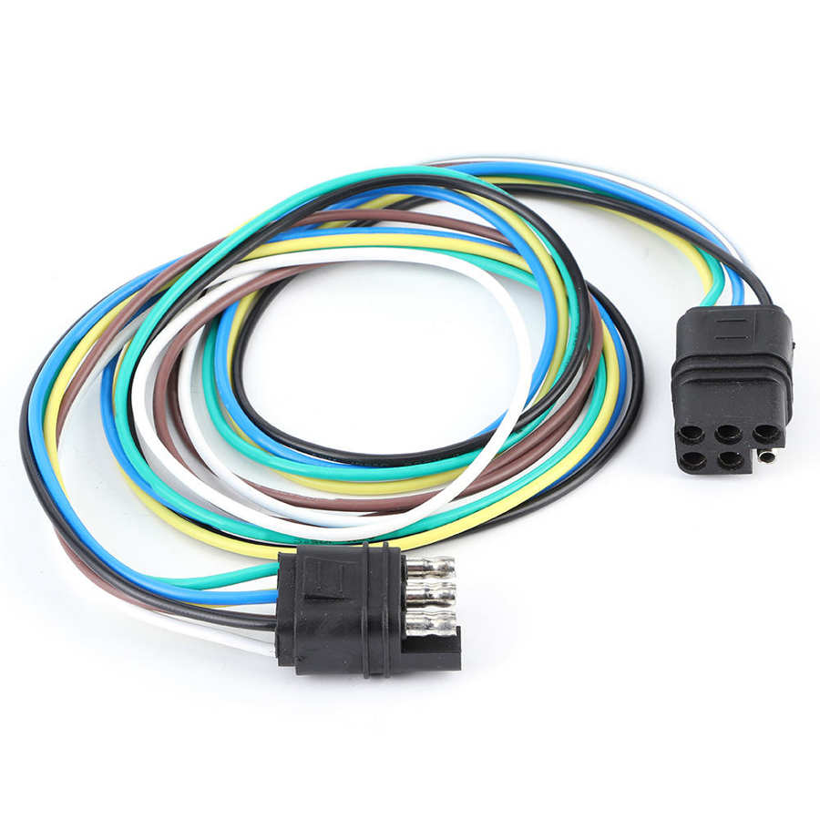 6Pin Square Trailer Connector Universal for Tail Light Signal Synchronization Display Towing Ropes