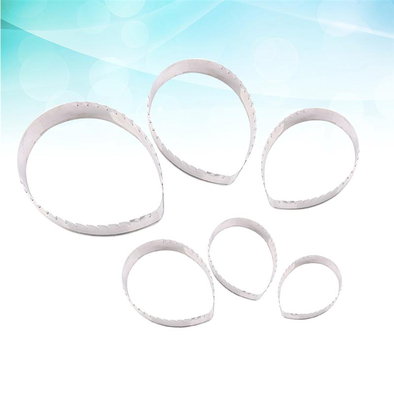 6Pcs Rvs Biscuit Cutters DIY Fondant Cake Stansmessen Biscuit Mold DIY Gebak Versieren Bakken Keuken Gereedschap