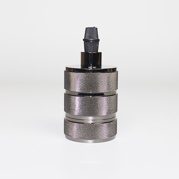 Vintage aluminium E27 fitting lamphouder Edison Base lamphouder Vintage 5-kleuren Socket Loft industriële hanglamp stijl: Black