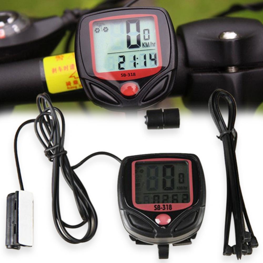 Fiets Snelheidsmeter Waterdicht Lichtgevende Lcd Mtb Mountainbike Fiets Computer Snelheidsmeter Kilometerteller Fiets Snelheidsmeter