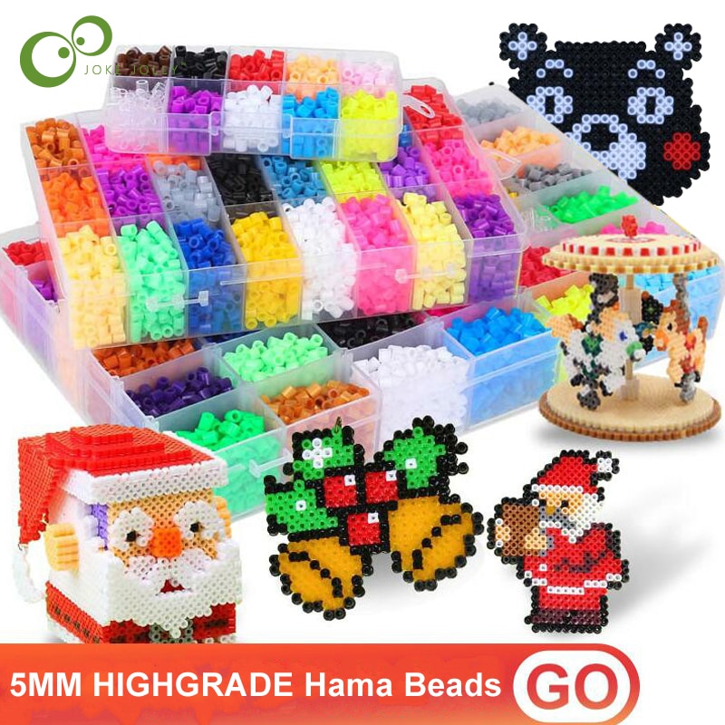 5MM HIGHGRADE Hama Beads Perler Beads Foodgrade Hama Fuse Beads Kids Toys Educational DIY Christmas Year GYH