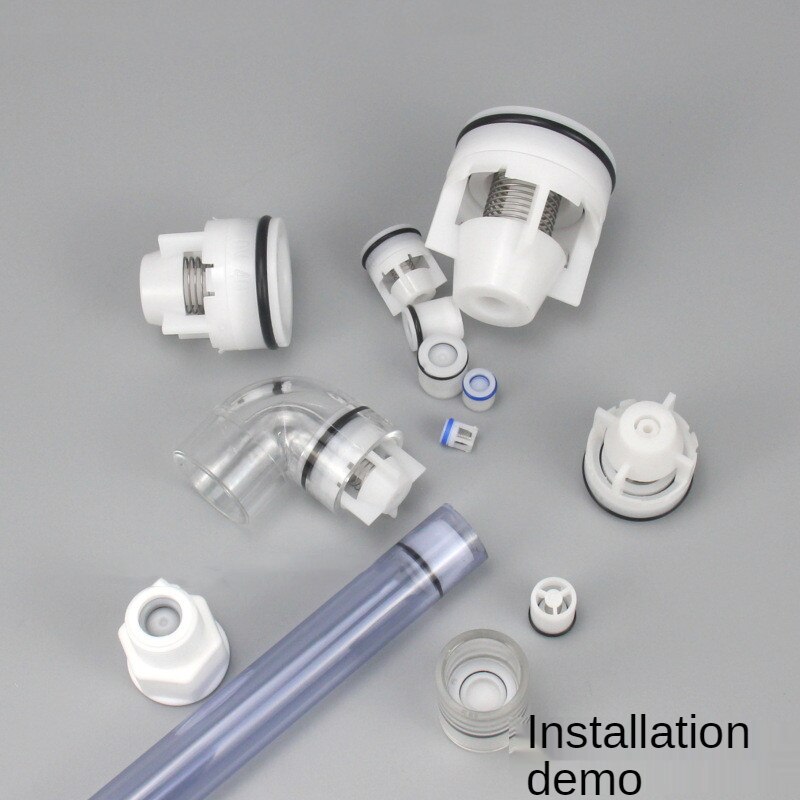 Valvola di non ritorno in plastica tappo-in controllo a molla Dia.10-32mm esterno per acquario giardino irrigazione contatore dell'acqua valvola parti idrauliche