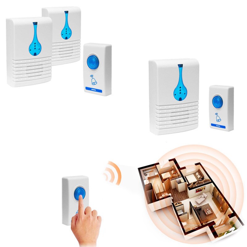 Duurzame Digitale Draadloze Deurbel Draadloze Met 32 Chime Home Office Veiligheid Ring Beschermen Accessoires Deurbel