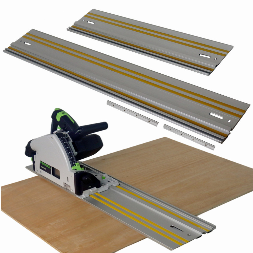55" Track Saw Guide Rail for Makita or Festool Track Saws 1400mm Guide for Repeatable Rip Cuts & Optimized Bevel & Straight Cuts