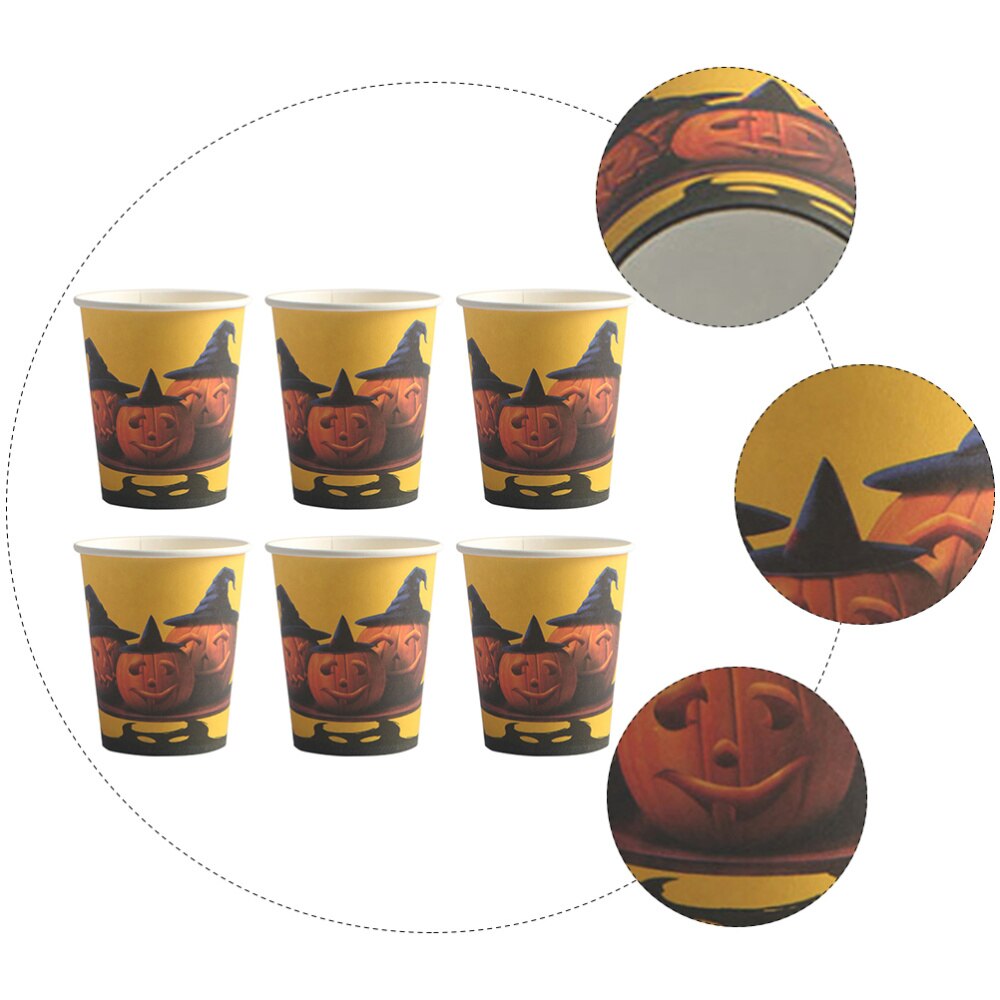 20 stuks papieren bekers halloween wegwerp drinkbekers feestpapier benodigdheden