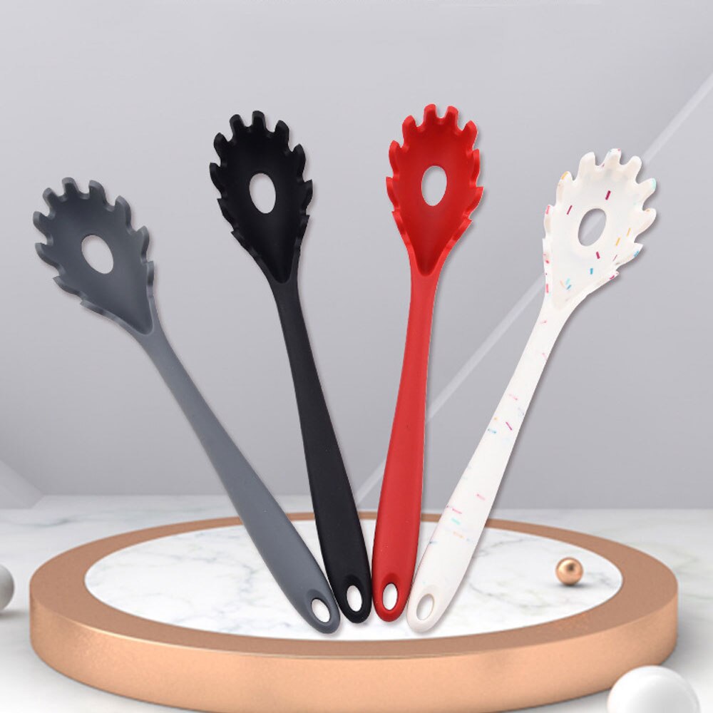 Siliconen Pasta Hollow Scoop Spaghetti Lepel Vergiet Hittebestendig Noedels Afvoer Keuken Tool Servies Accessoires