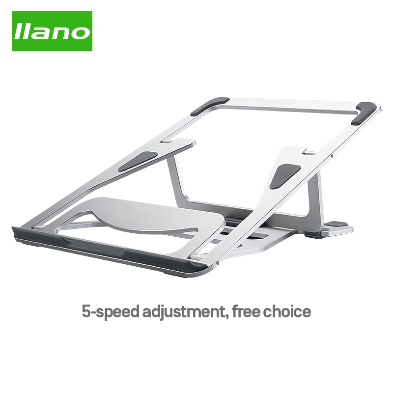 Llano Notebook Stand Foldable Aluminum Laptop Stand Folding AdjustableHolder Rack for Notebook Tablet Invisible Cooling Bracket