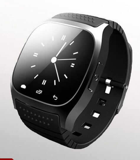 Vattentät bluetooth smart klocka telefon kompis män kvinnor sportarmbandsur för iphone ios android samsung lg: Svart
