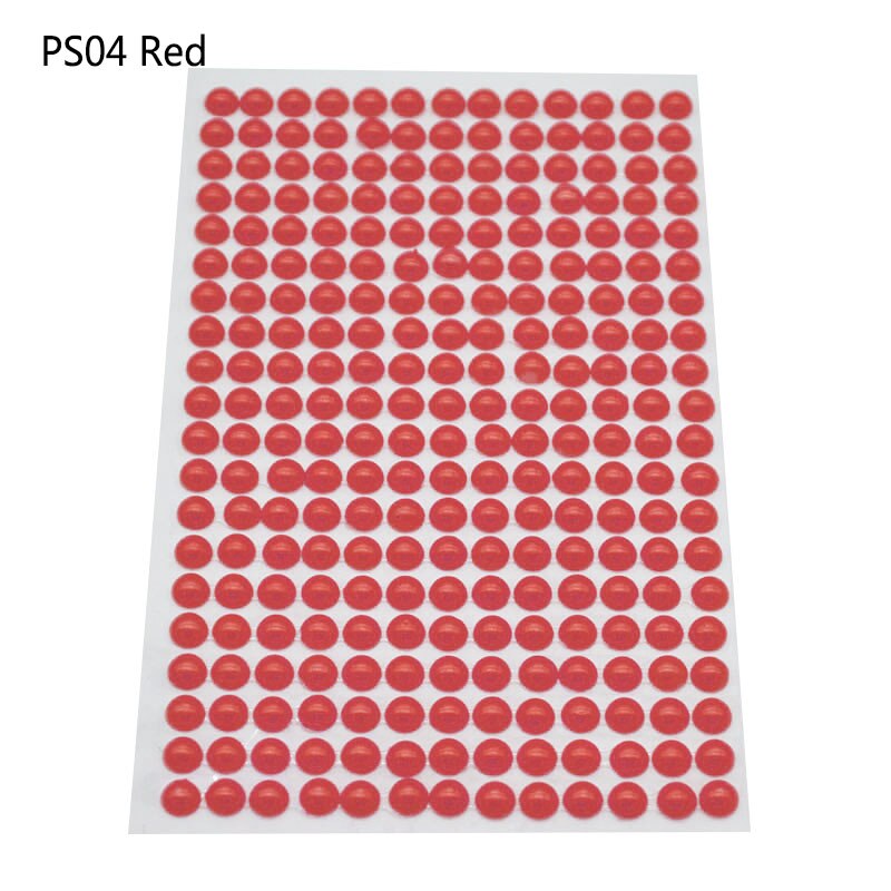 1Sheet 6mm Half-round Pearl Beads Self-Adhesive Rhinestone Crystal Acrylic Stickers DIY Multicolor Decals Scrapbook Stickers Gem: PS04