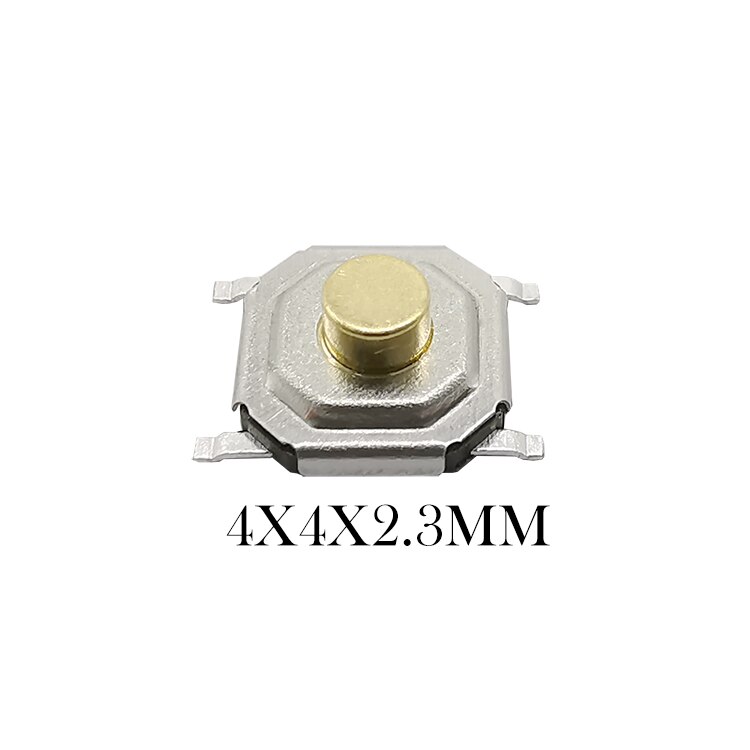 Mini interrupteur Tactile à bouton-poussoir momentané, 4x4mm, 50 pièces, PCB, 4x4x4.3/3.5/3/2/5/2/2/1mm: 4X4X2.3MM-50pcs