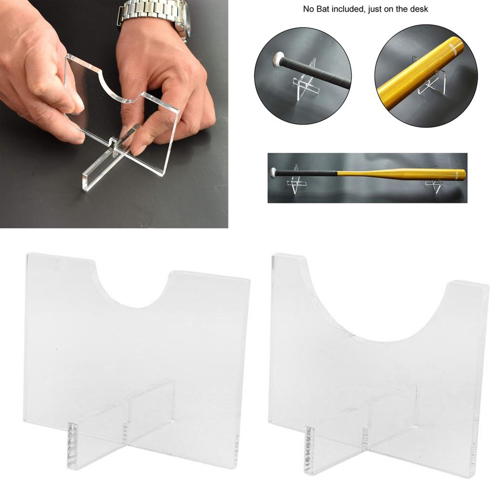 Fritstående akryl baseball bat display stativ / flagermus rack / baseball bat holder