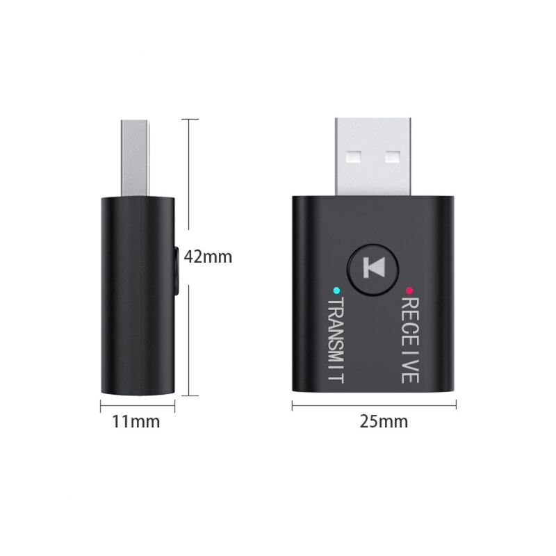 5.0 Ontvanger Zender Mini Bluetooth Aux Rca Usb 3.5Mm Voor Pc Adapter