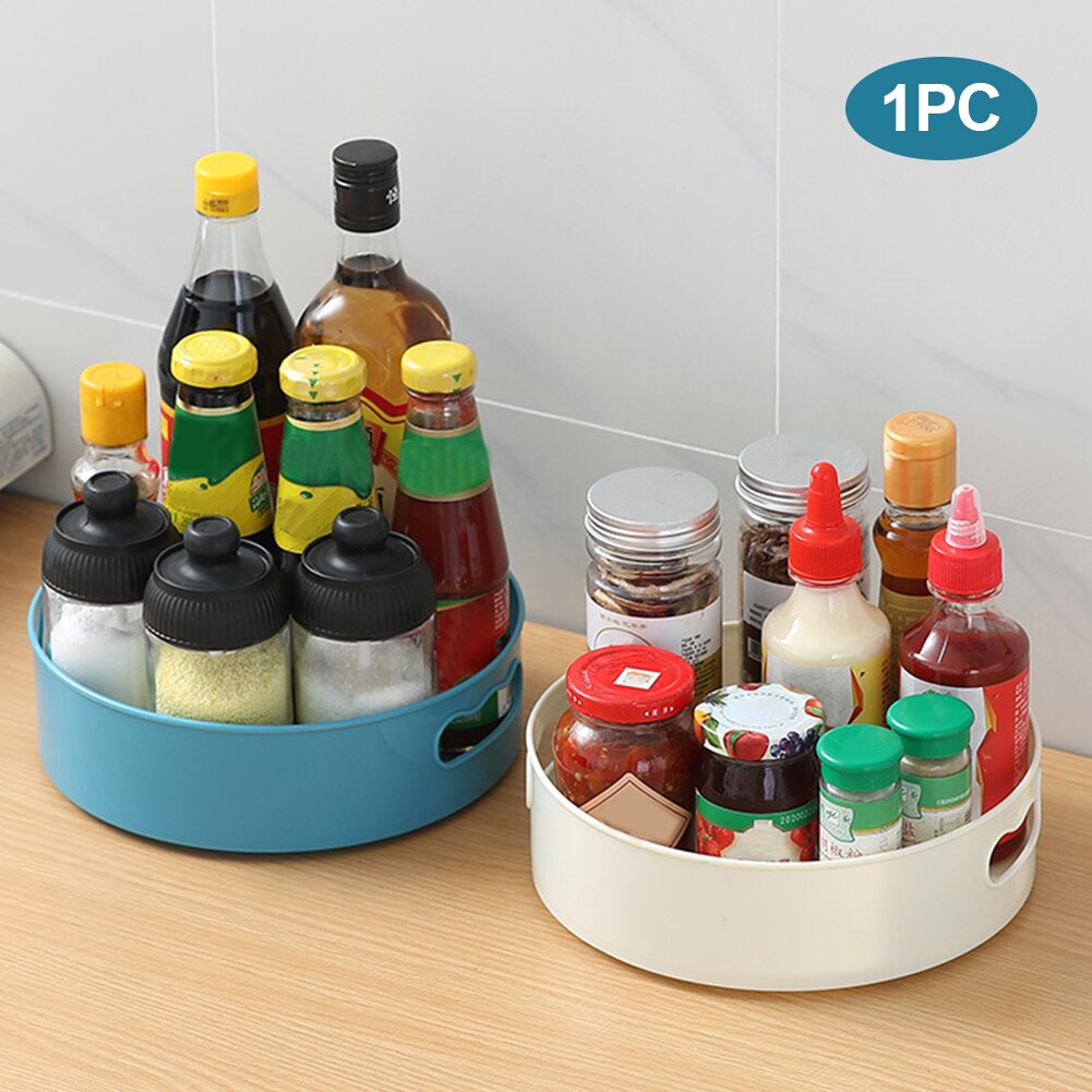 Kruiderij Rack Lazy Susan Blikjes Lade Koelkast Keukens Badkamer Pantry Kast Organizer Potten Draaitafel Opbergdoos Cosmetica