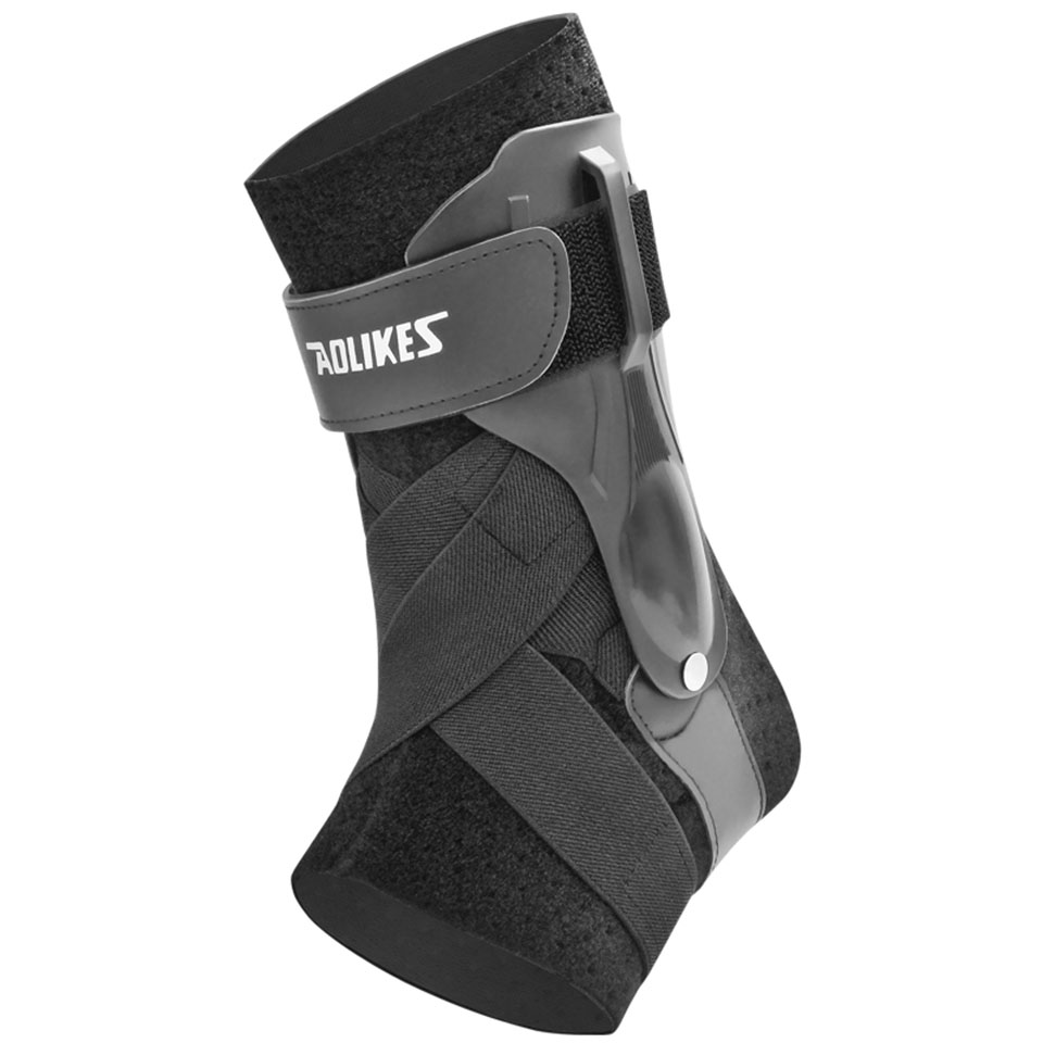 AOLIKES 1PCS Ankle Brace for Sprained Ankle, Ankle Support Brace with Side Stabilizers for Men & Women, Ankle Splint Stabilizer: L / Black