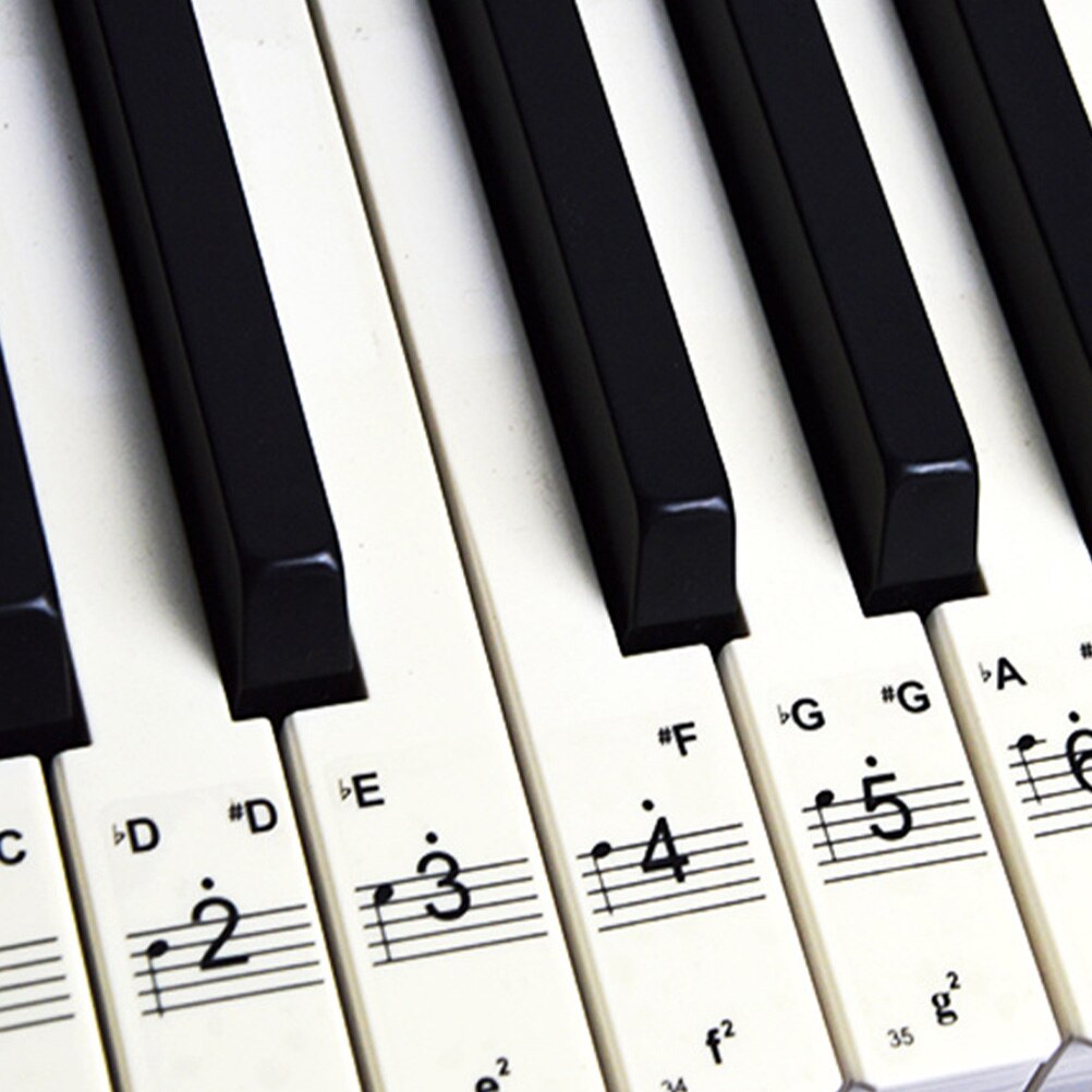 3 blätter schick Kreative Nützlich Klavier Anfänger Aufkleber Klavier Aufkleber Tastaturen Aufkleber