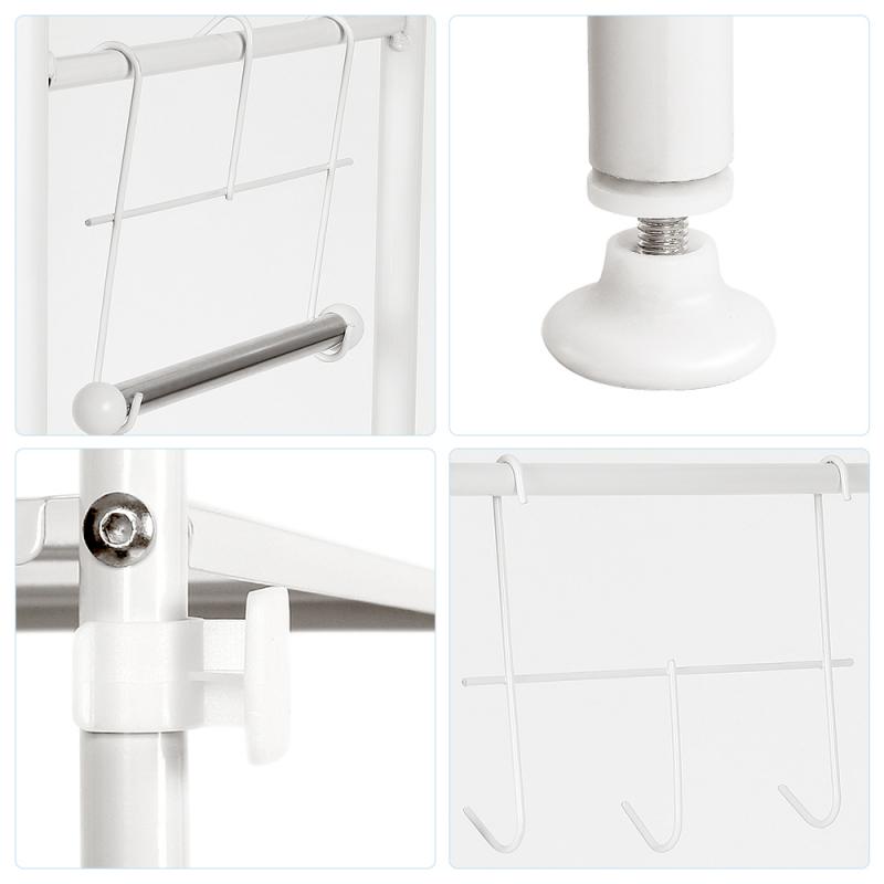 Bathroom Shelf WC Over Toilet 3 Heights Toilet Paper Holder Towel Stands Water Resistant Rack Metal Toilet Cabinet Shelving HWC