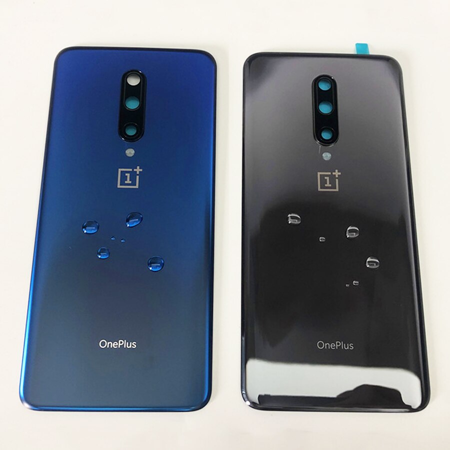 100% Original Zurück Batterie Abdeckung Tür Hinten Glas Für Oneplus 7T Profi/Oneplus 7 Profi Batterie Abdeckung Gehäbenutzen fallen mit Kamera Objektiv
