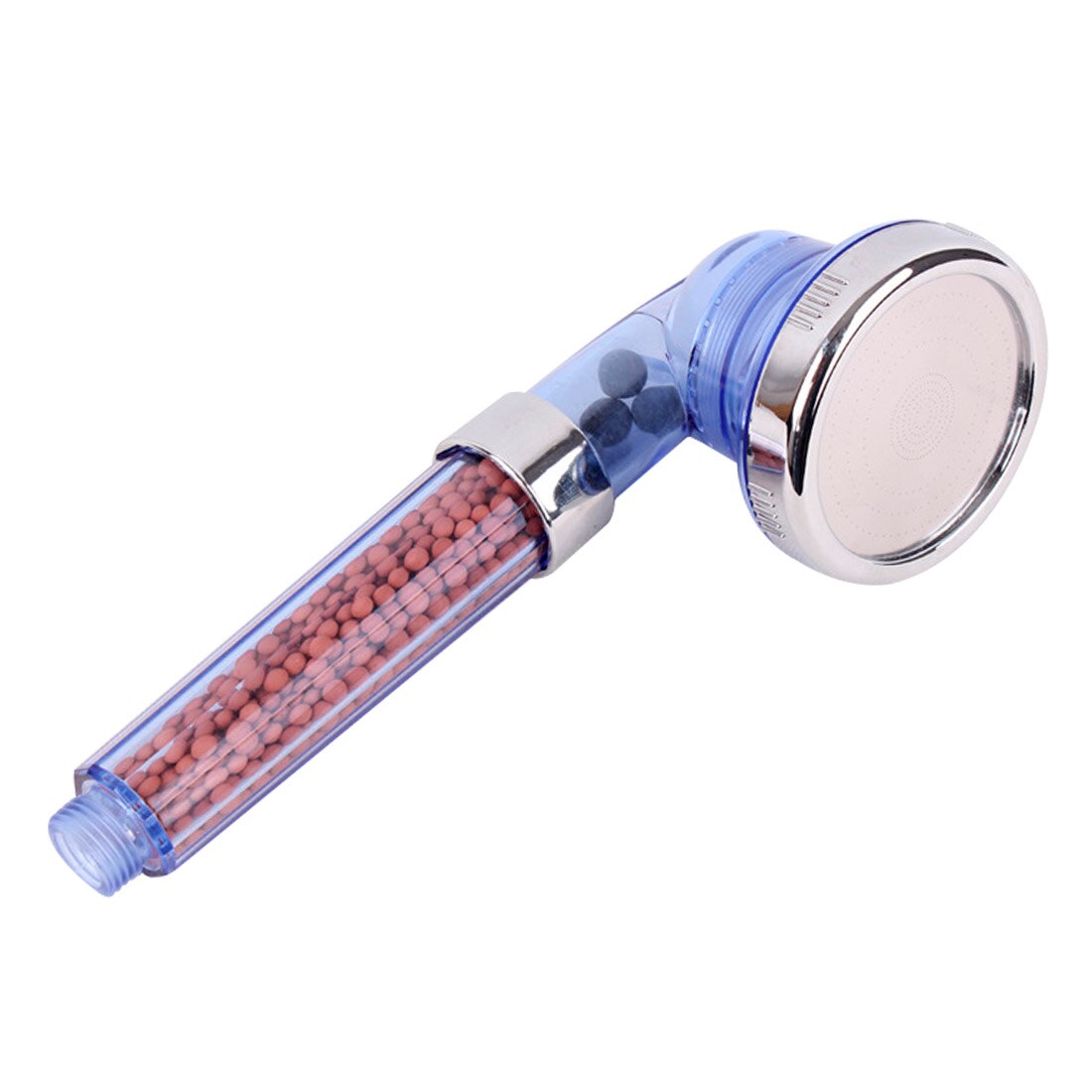 Bad bruser justerbar jetting brusehoved højtryksbesparende vand badeværelse anion filter bruser spa dyse brusehoved: Justerbar 3 gear 