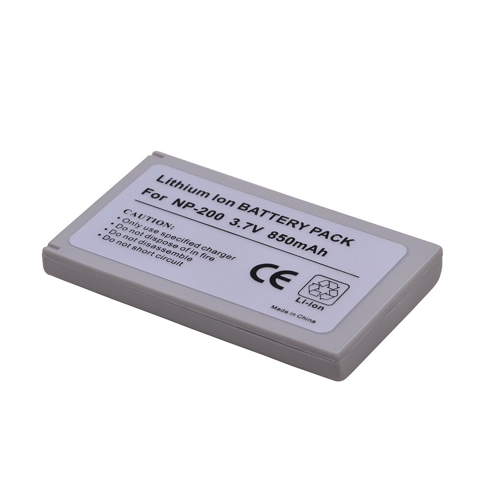 2 Pcs NP-200 Battery 850mAh 3.7V NP 200 NP200 Digital Camera Battery for KonicaMinolta DiMAGE Xg X Xi Xt Biz X20 X21 Camera.: 1 Battery