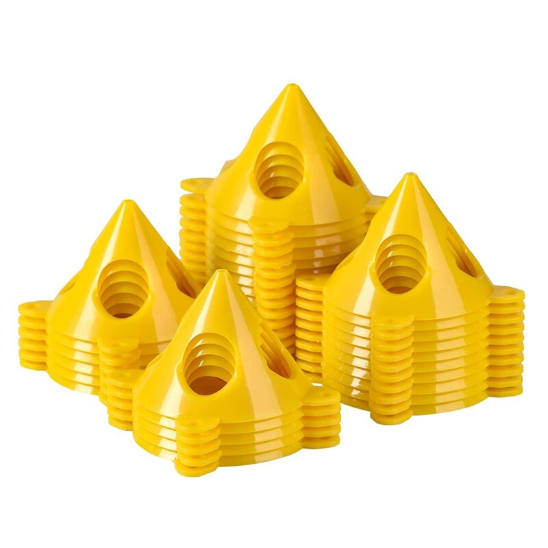 36 Pcs Painters Paint Stand, Cabinet Door Painting And Drying Rack, Painting Stand For Canvas. Plastic Mini Cone Risers: Default Title