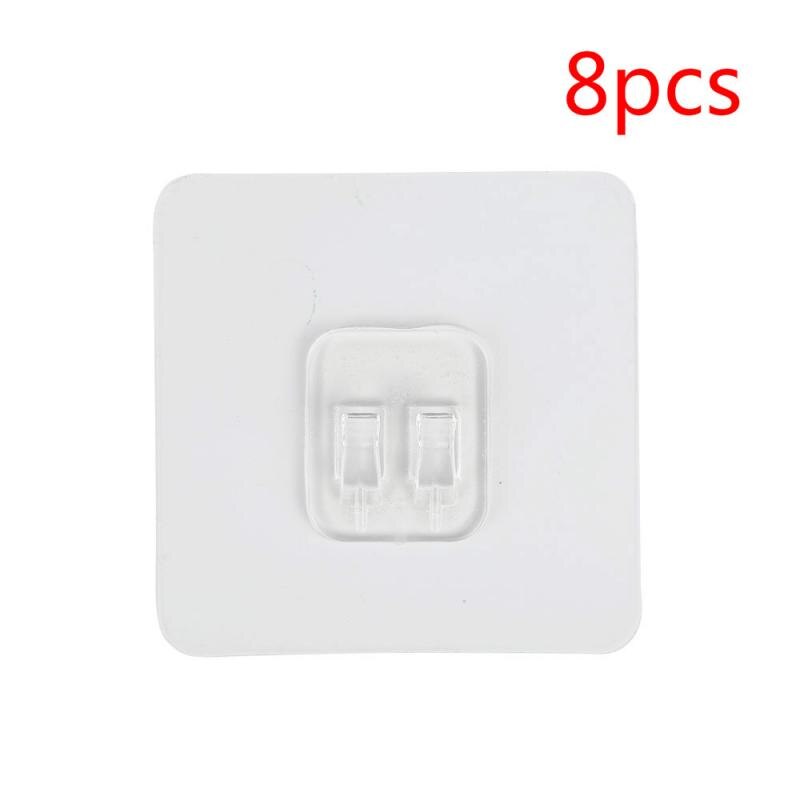 1/2/4/8/10pz adesivo a doppio gancio chiudiporta sensore automatico senza punzonatura adatto a tutte le porte 800g tensione ciasciugare: 8pezzi